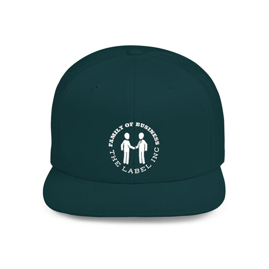 “Family of Business - The Label Inc.” Flat Bill Snapback Hat