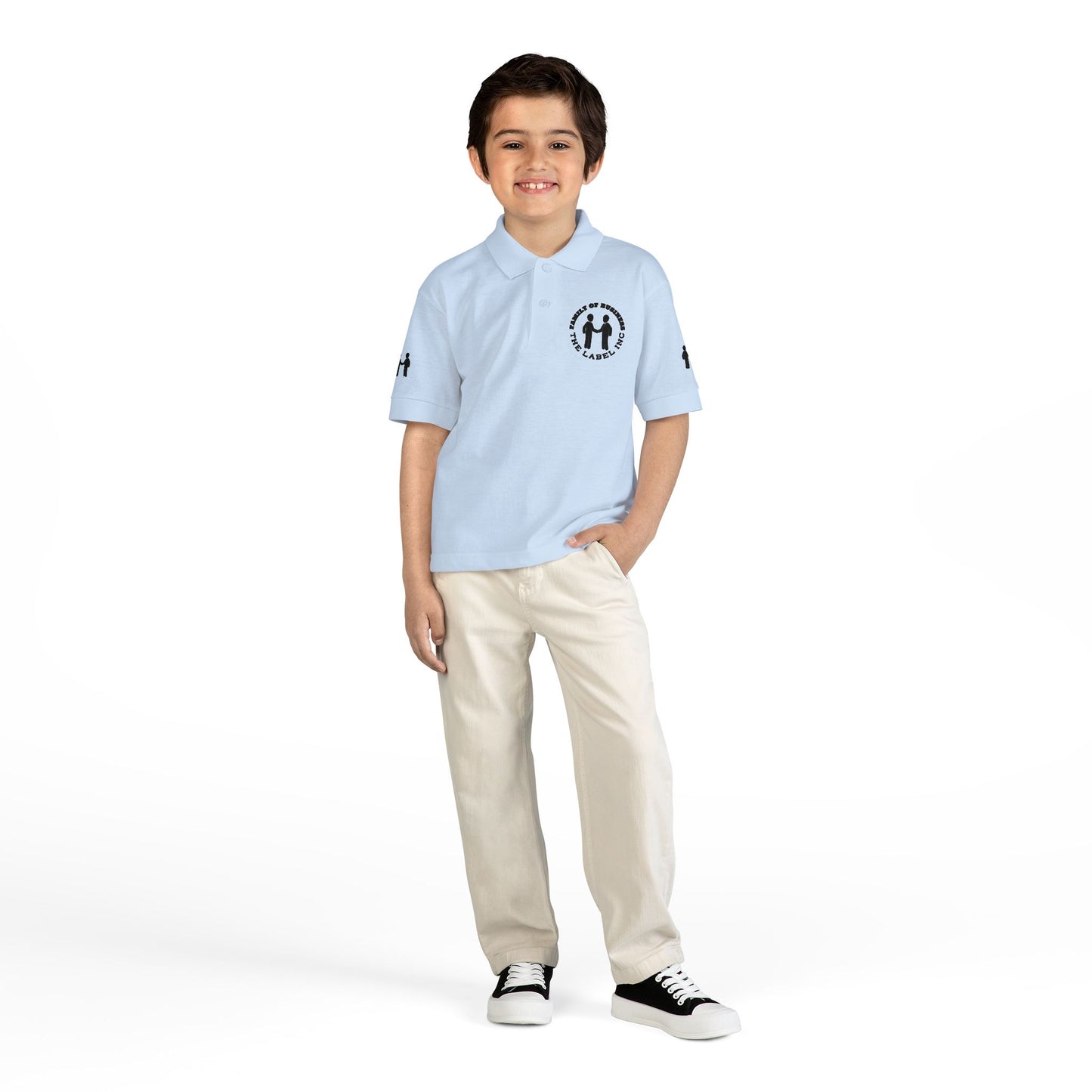 “Family of Business - The Label Inc.” Kids Polo Shirt