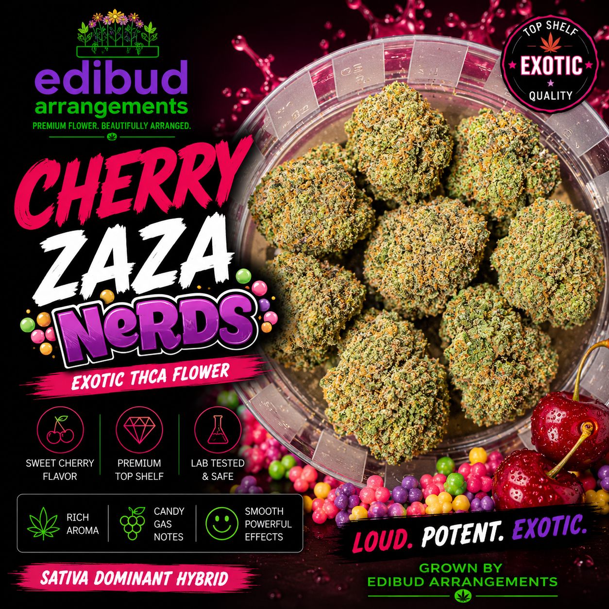 Cherry ZAZA Nerds (7g)
