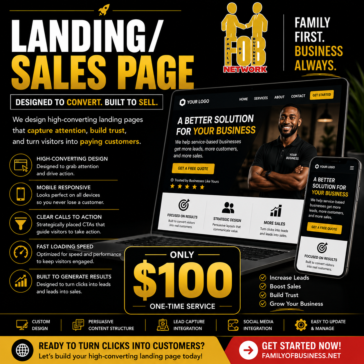 Landing/Sales Page