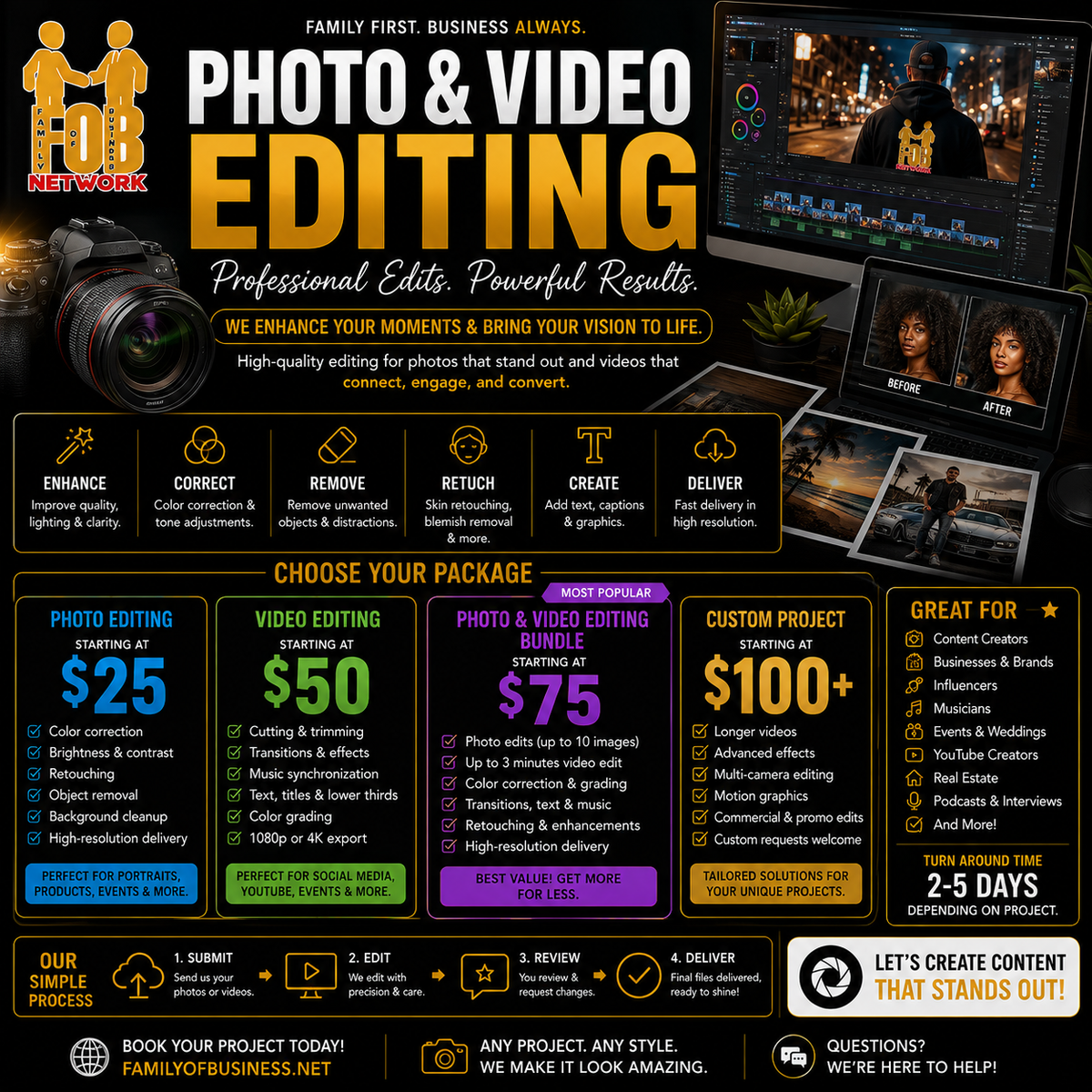 Photo & Video Editing