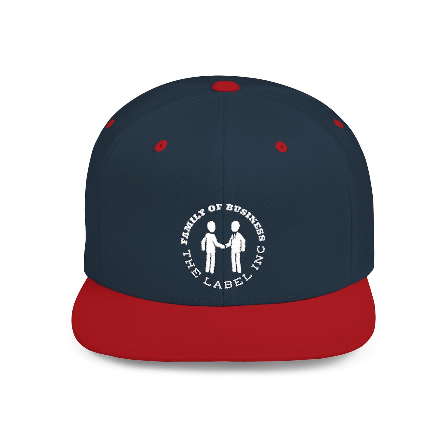 “Family of Business - The Label Inc.” Flat Bill Snapback Hat
