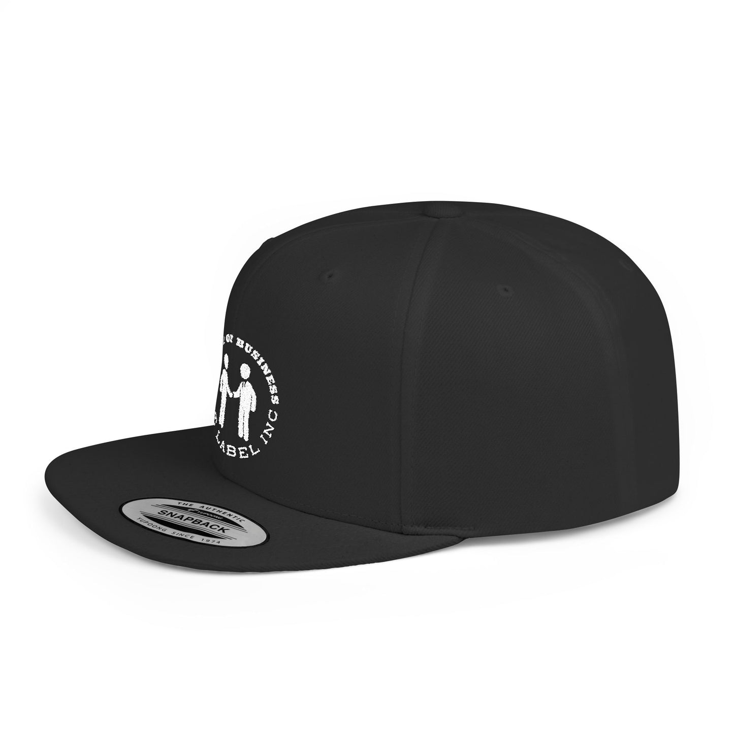 “Family of Business - The Label Inc.” Flat Bill Snapback Hat