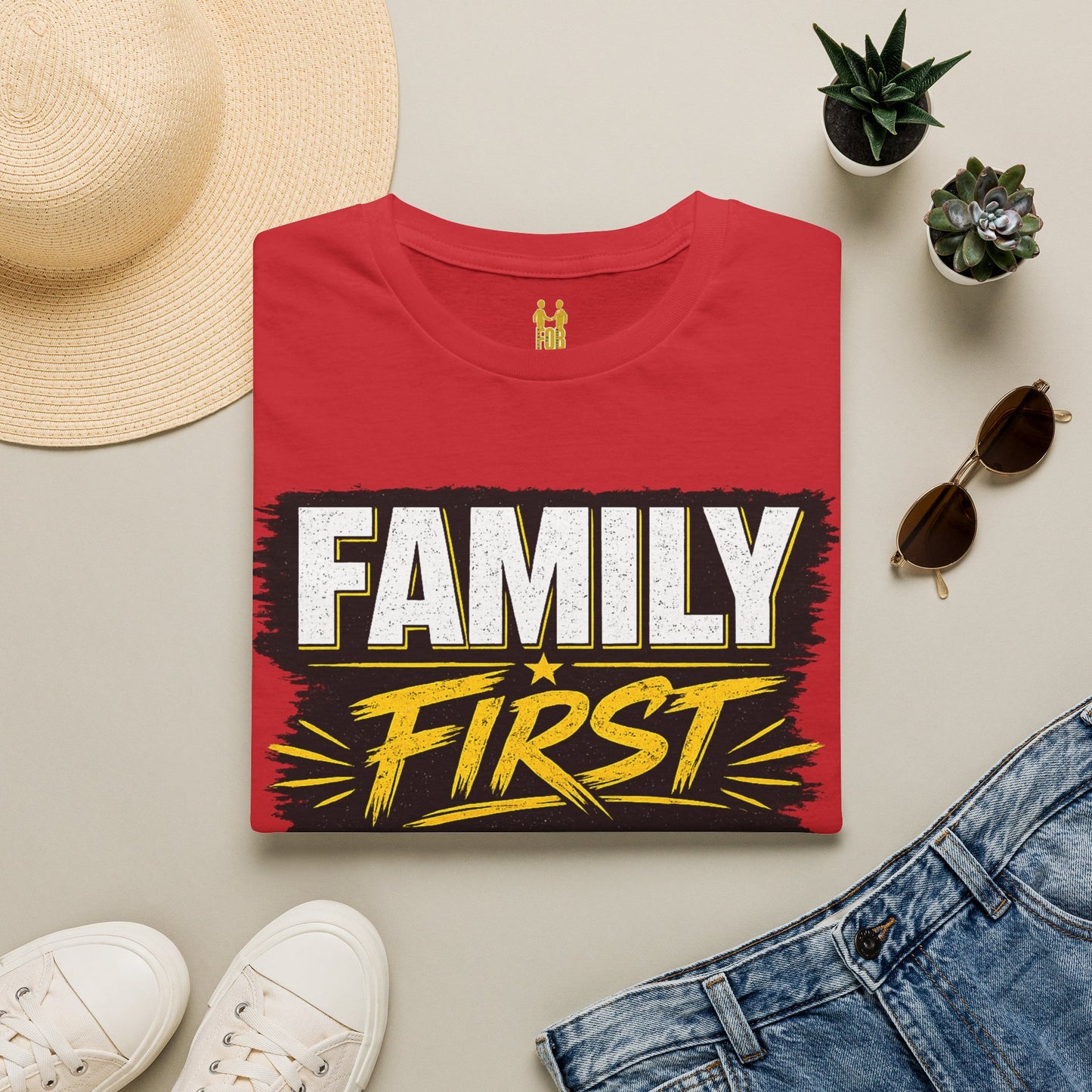 "Family First, Business Always" Motivational T-Shirt