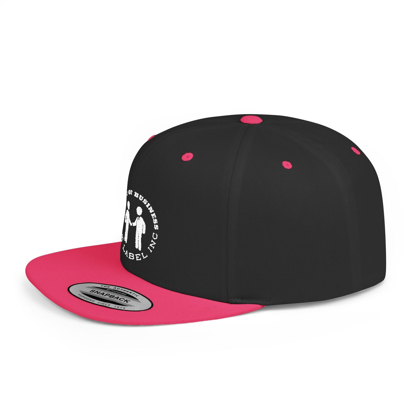 “Family of Business - The Label Inc.” Flat Bill Snapback Hat