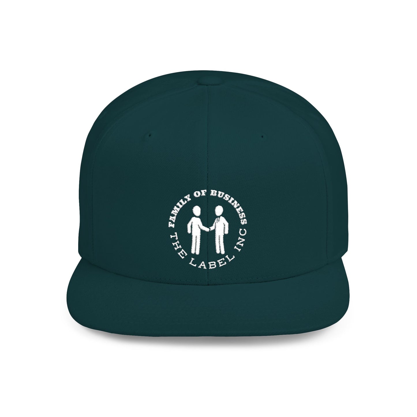 “Family of Business - The Label Inc.” Flat Bill Snapback Hat