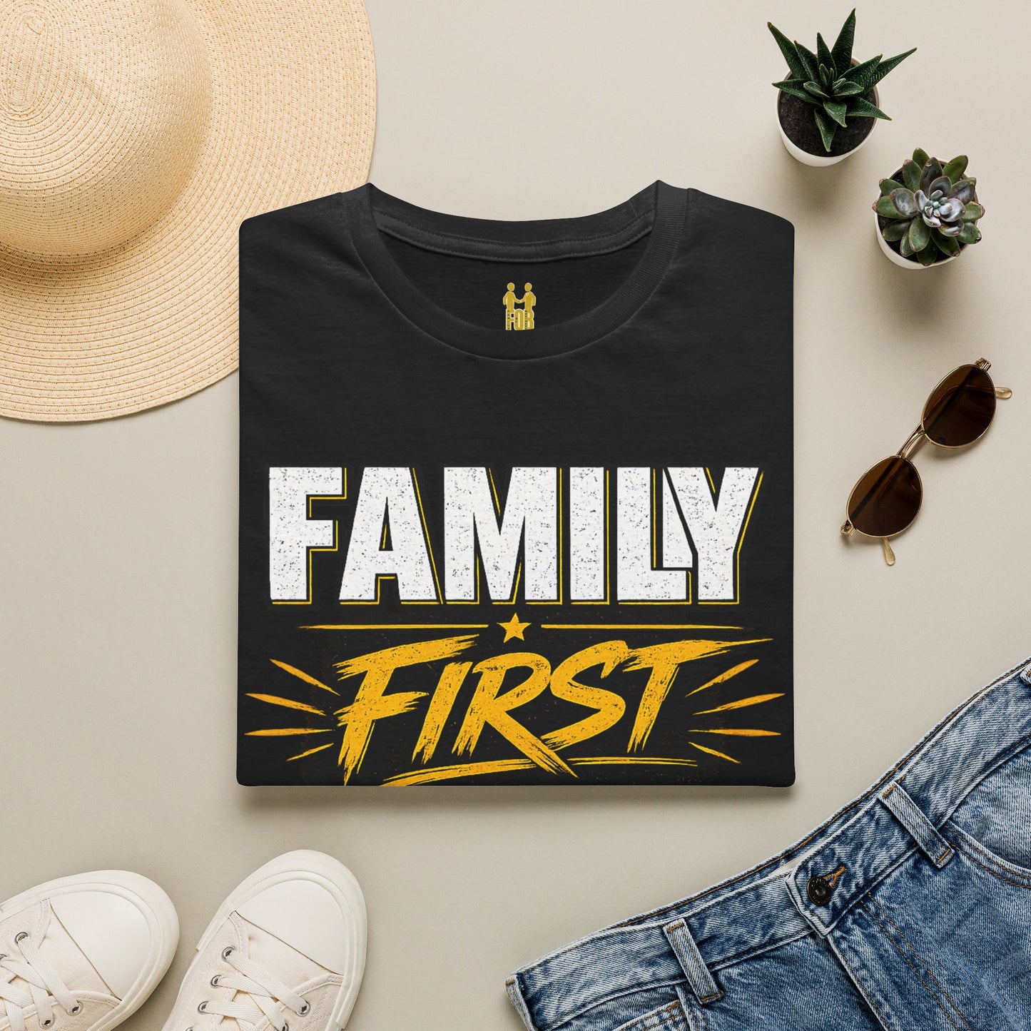 "Family First, Business Always" Motivational T-Shirt