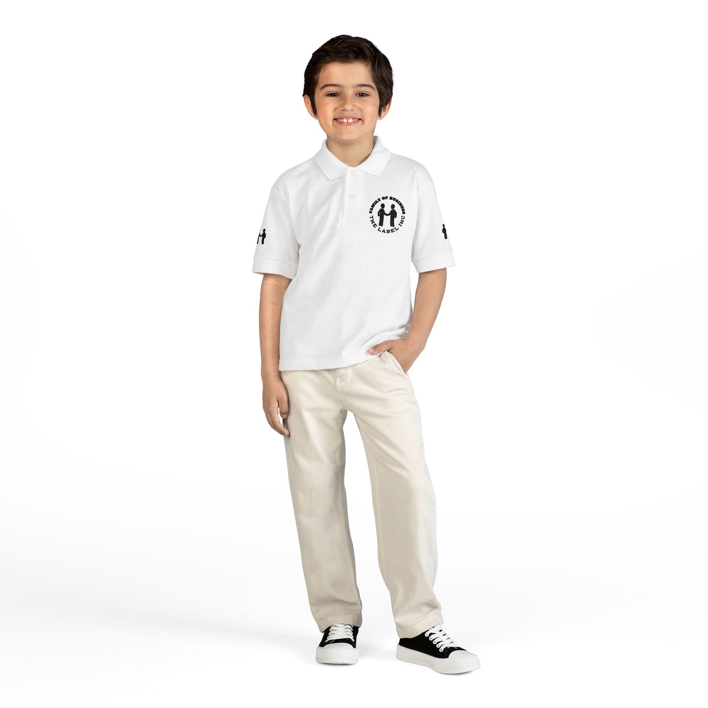 “Family of Business - The Label Inc.” Kids Polo Shirt