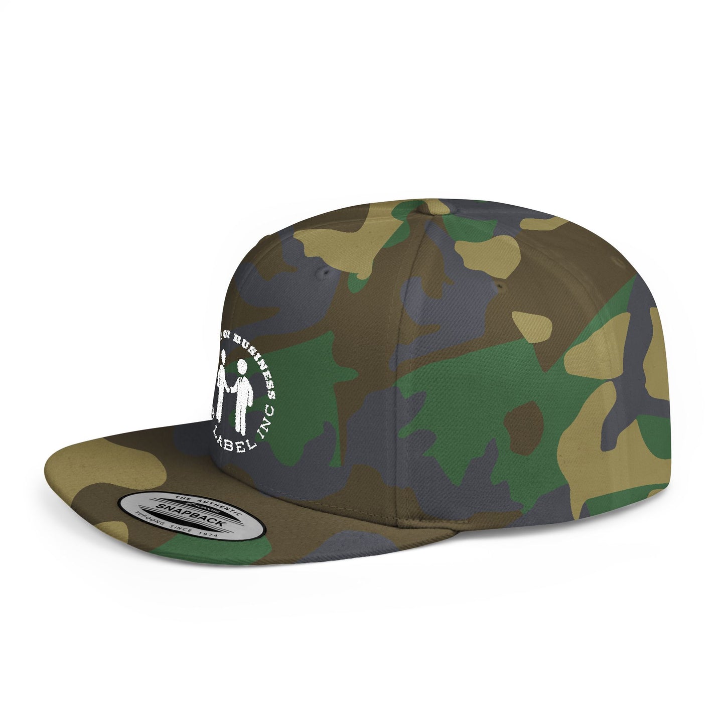 “Family of Business - The Label Inc.” Flat Bill Snapback Hat