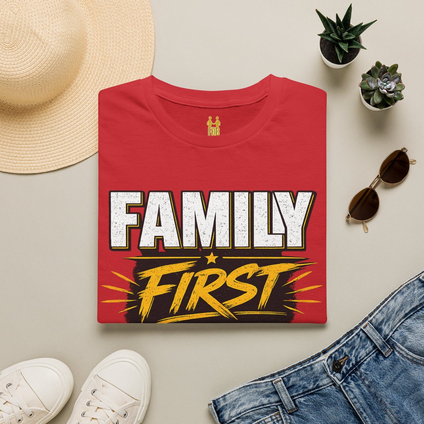 "Family First, Business Always" Motivational T-Shirt