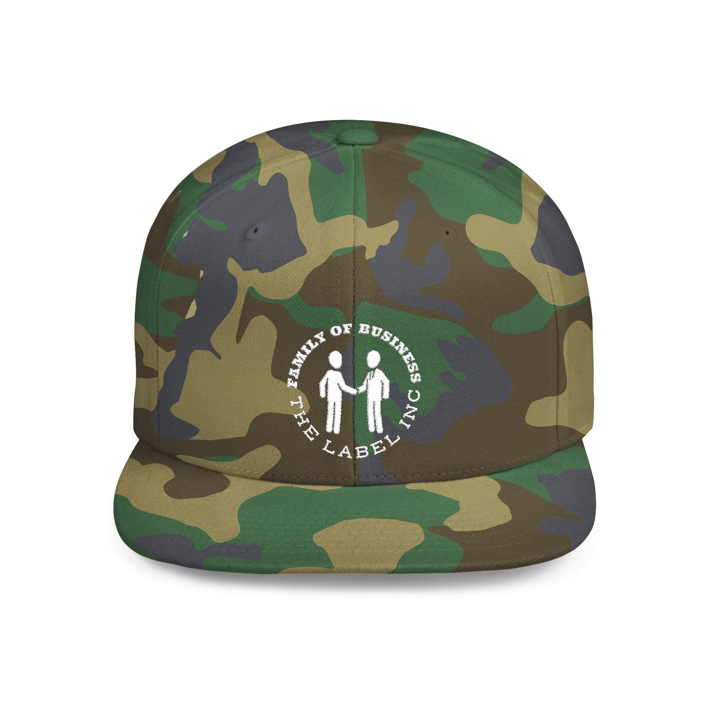 “Family of Business - The Label Inc.” Flat Bill Snapback Hat