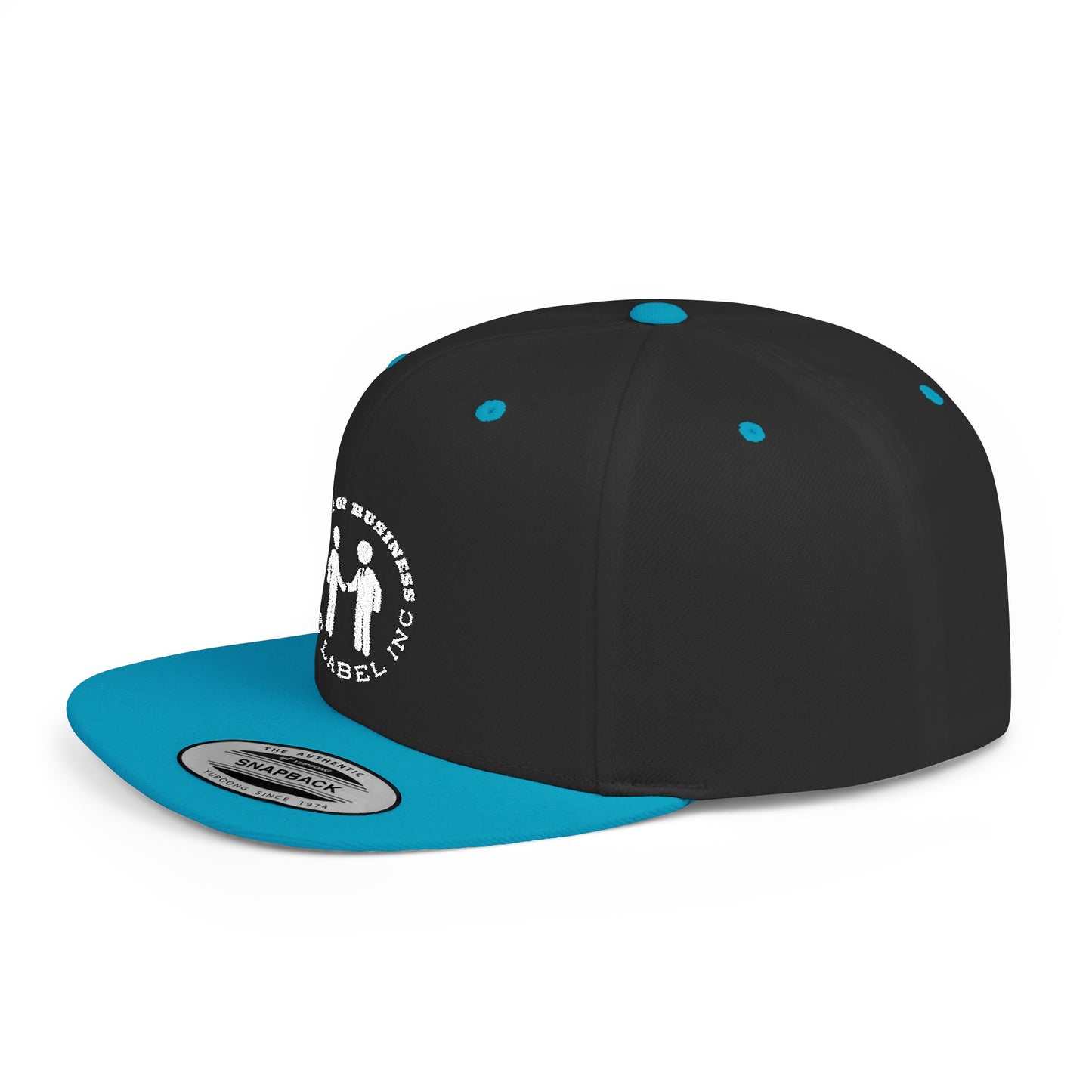 “Family of Business - The Label Inc.” Flat Bill Snapback Hat