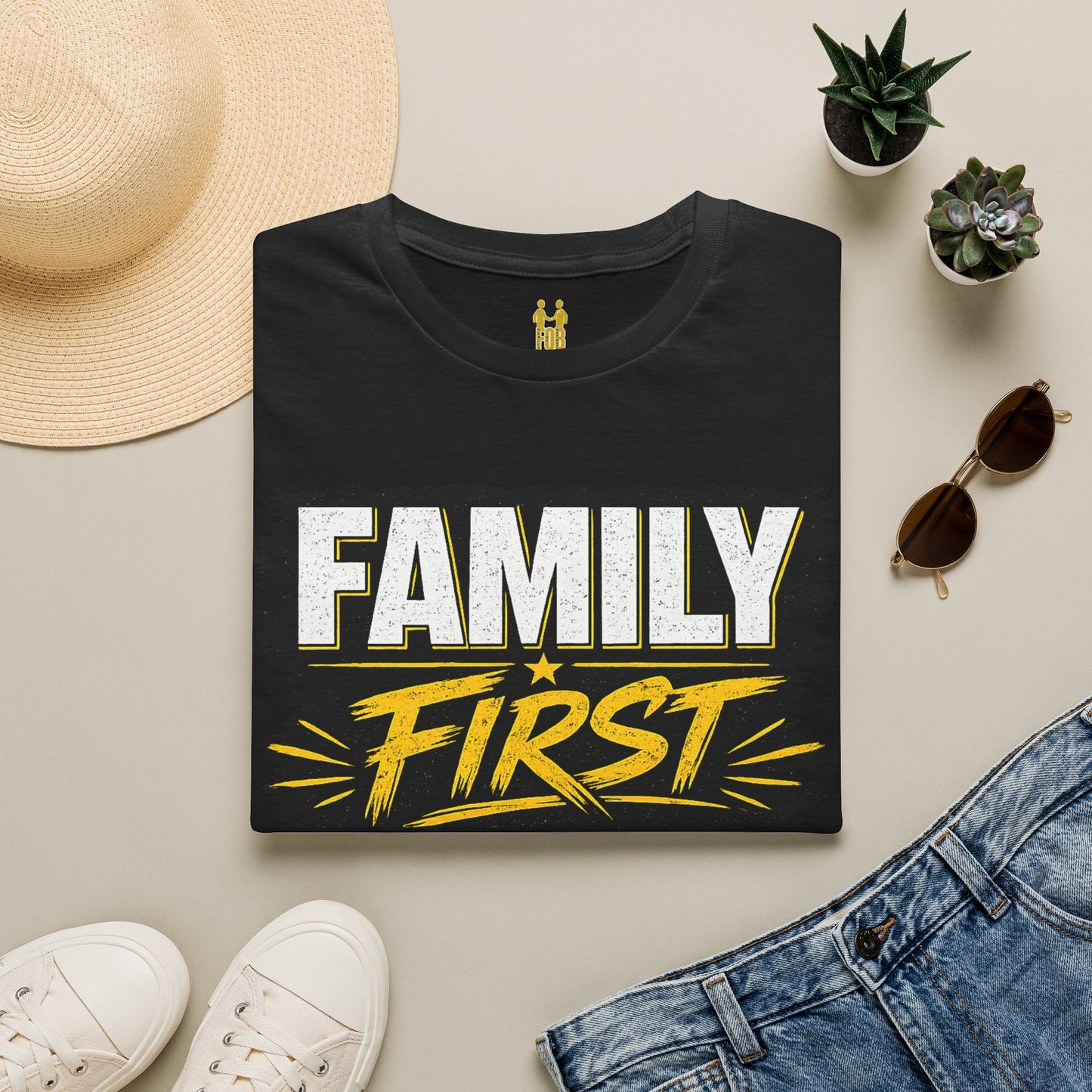 "Family First, Business Always" Motivational T-Shirt