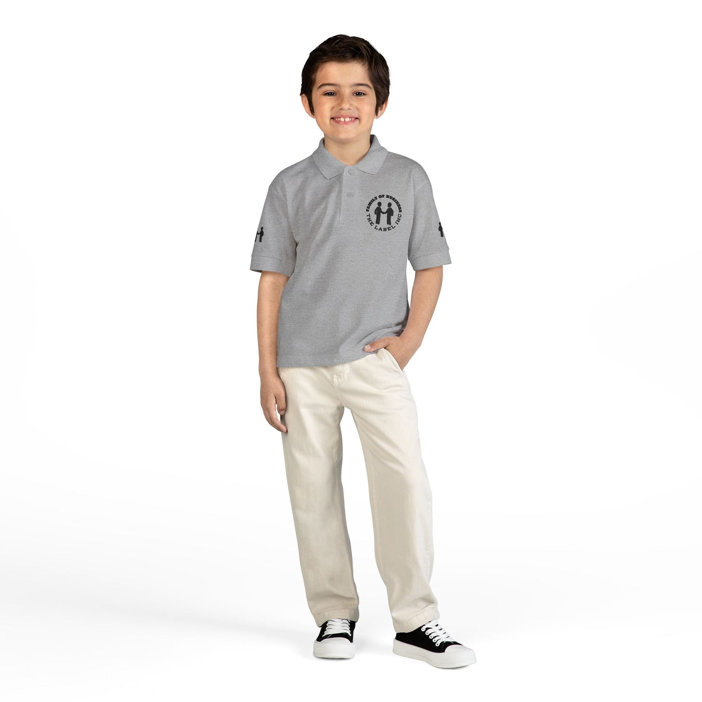 “Family of Business - The Label Inc.” Kids Polo Shirt