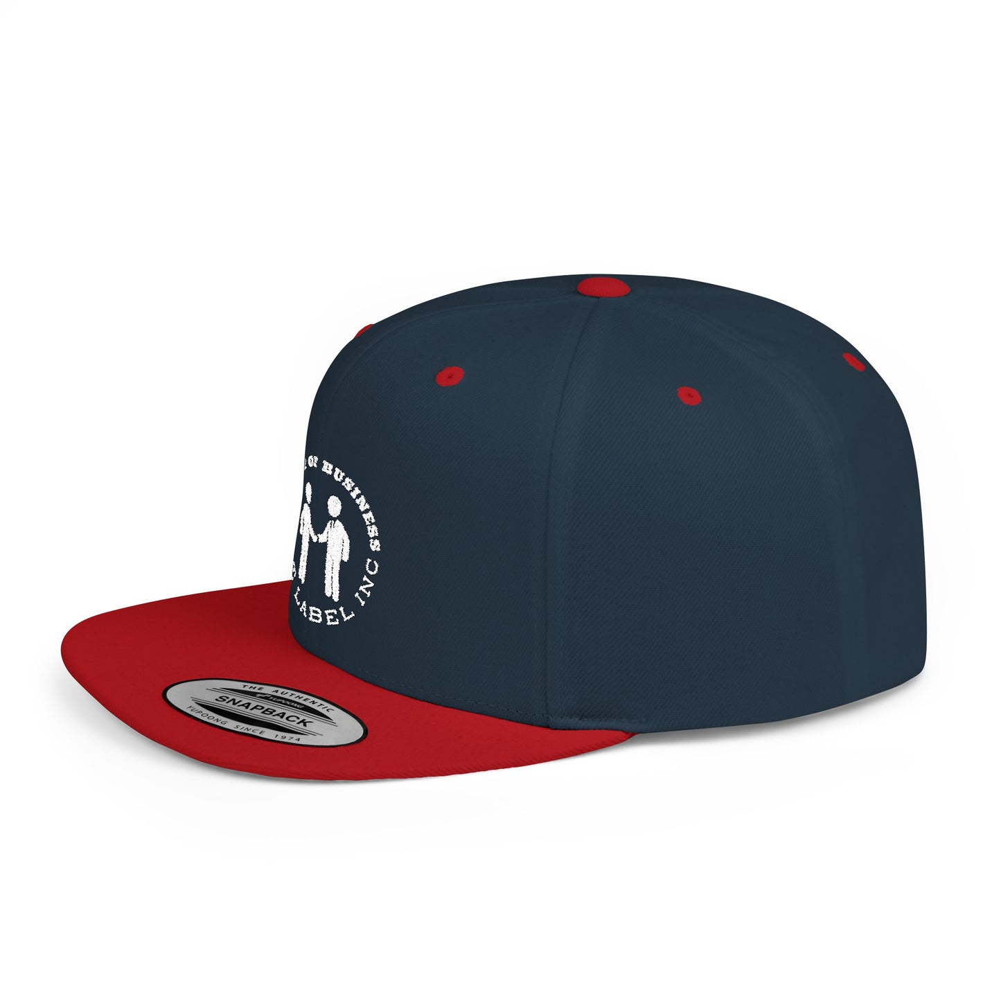 “Family of Business - The Label Inc.” Flat Bill Snapback Hat