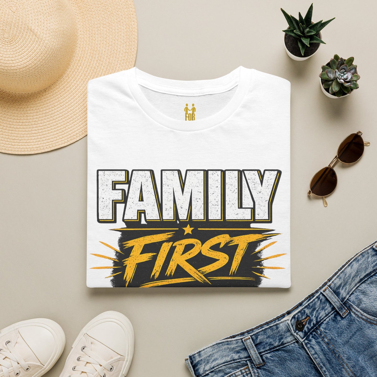 "Family First, Business Always" Motivational T-Shirt