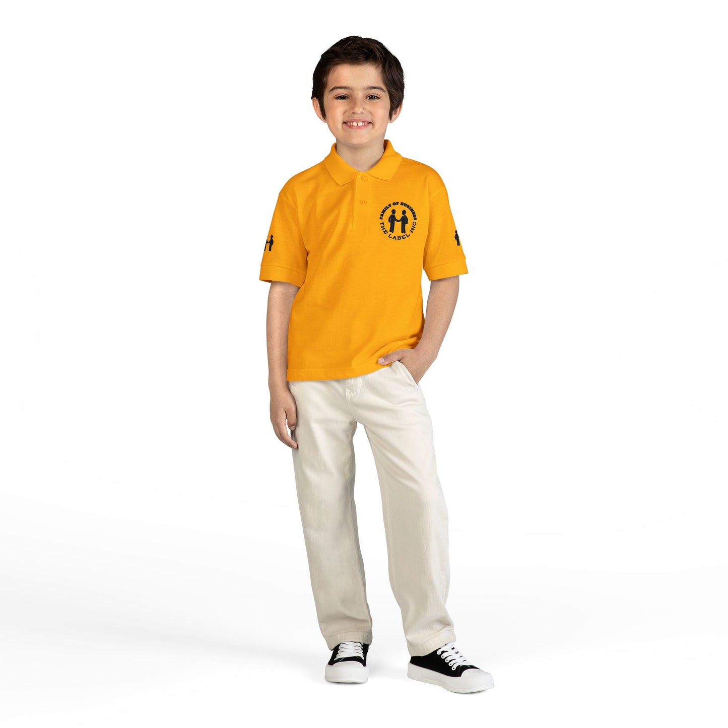 “Family of Business - The Label Inc.” Kids Polo Shirt