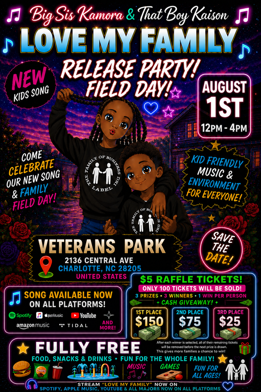 “LOVE MY FAMILY” $5 Field Day Raffle