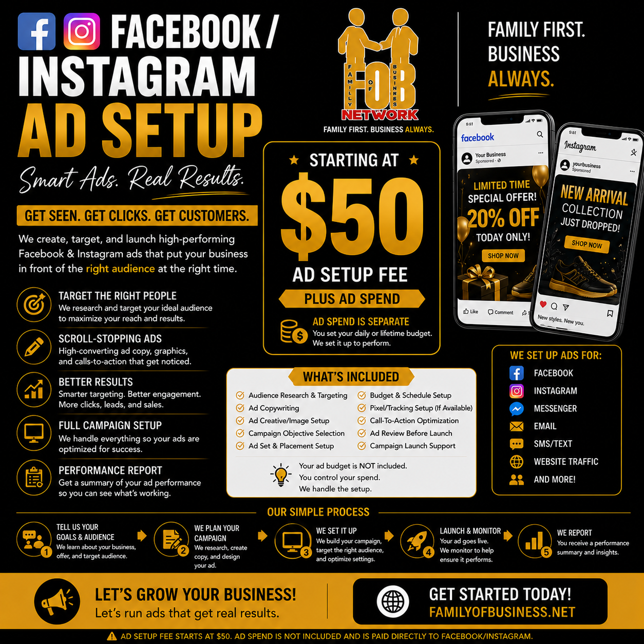 Facebook/Instagram Ad Setup