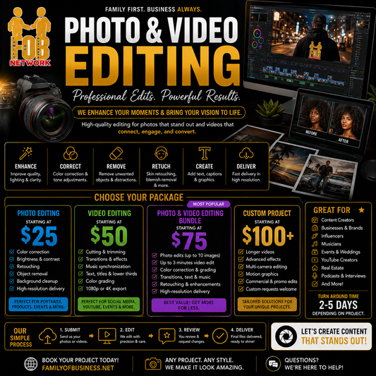 Photo & Video Editing
