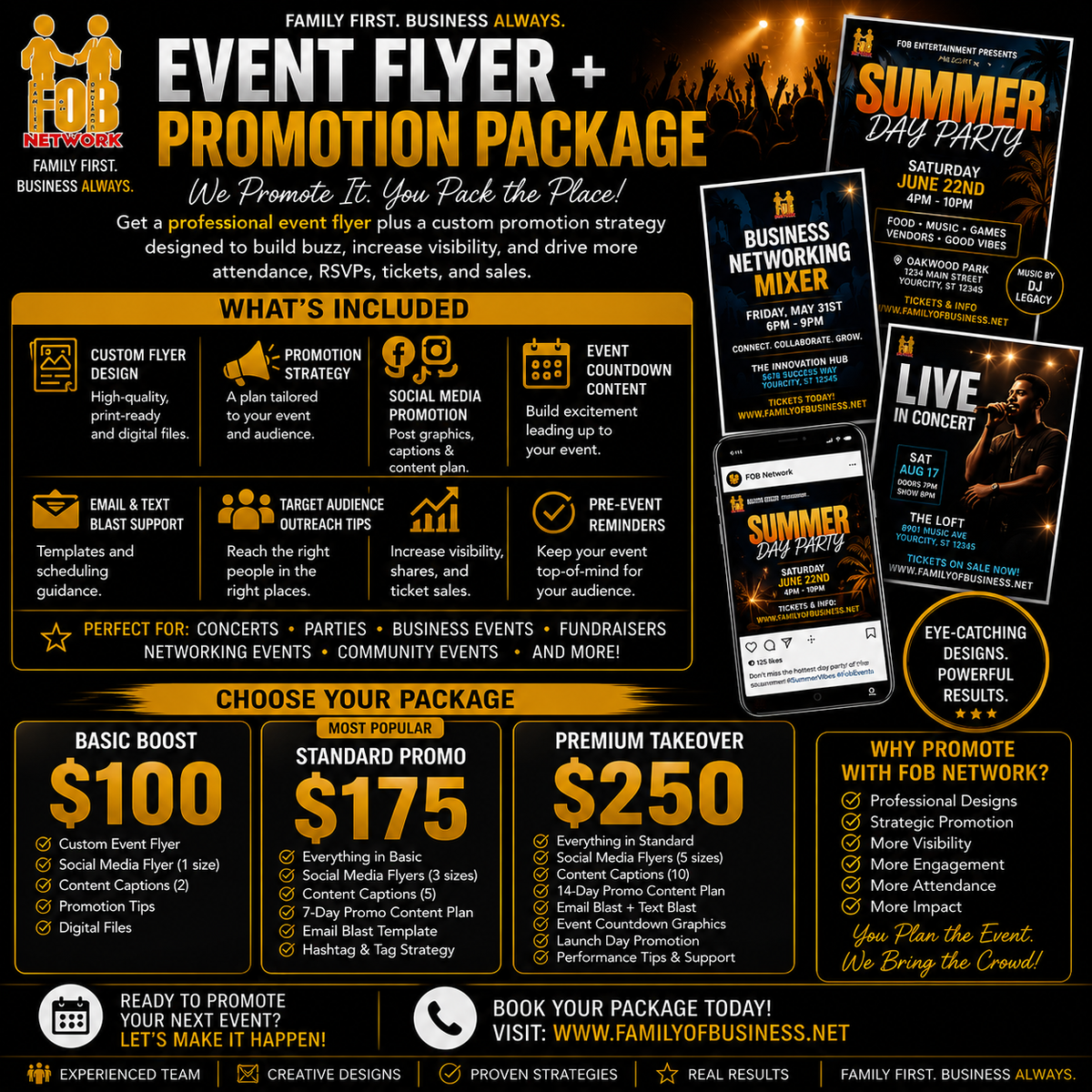EVENT FLYER + PROMOTION PACKAGE
