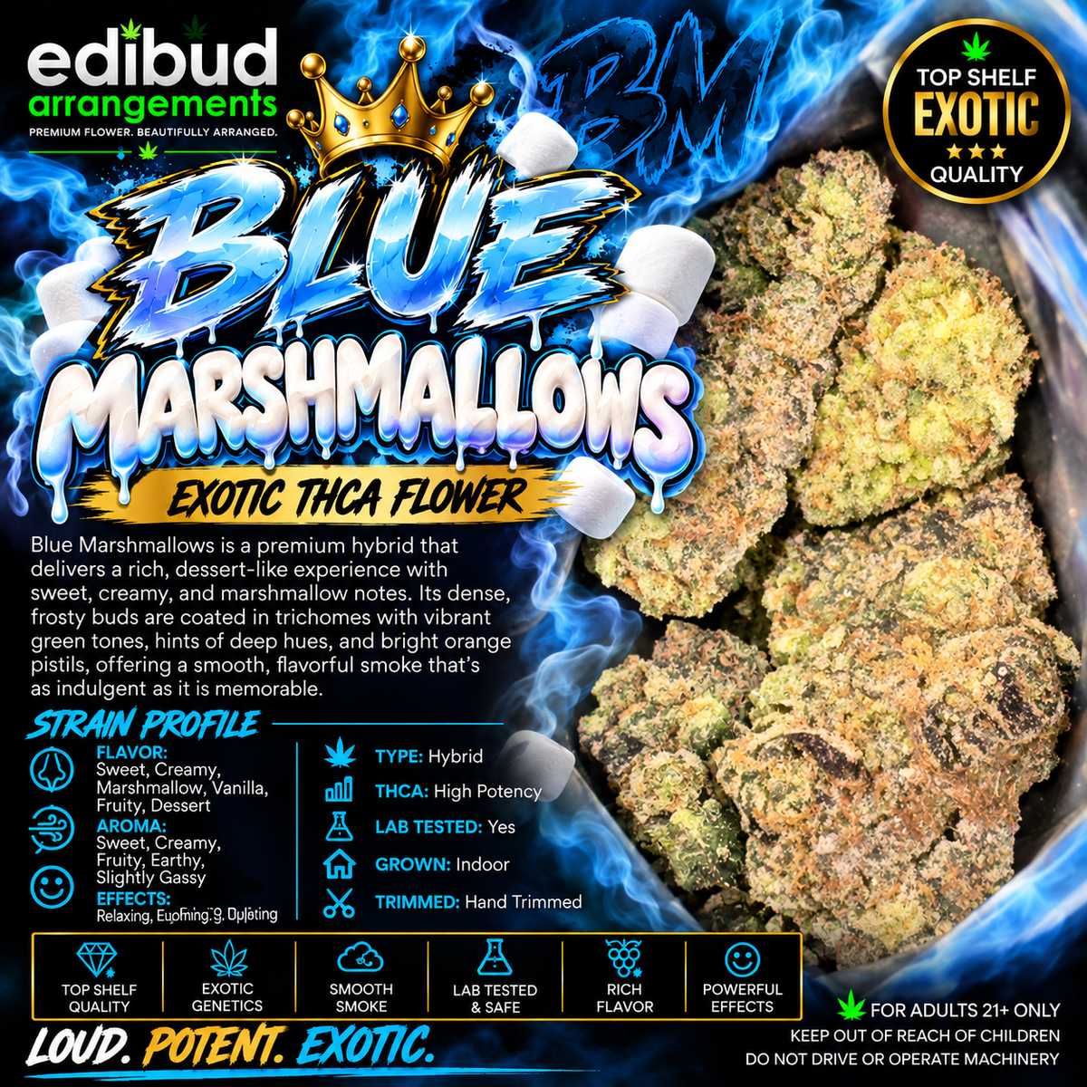 Blue Marshmallows (3.5g)